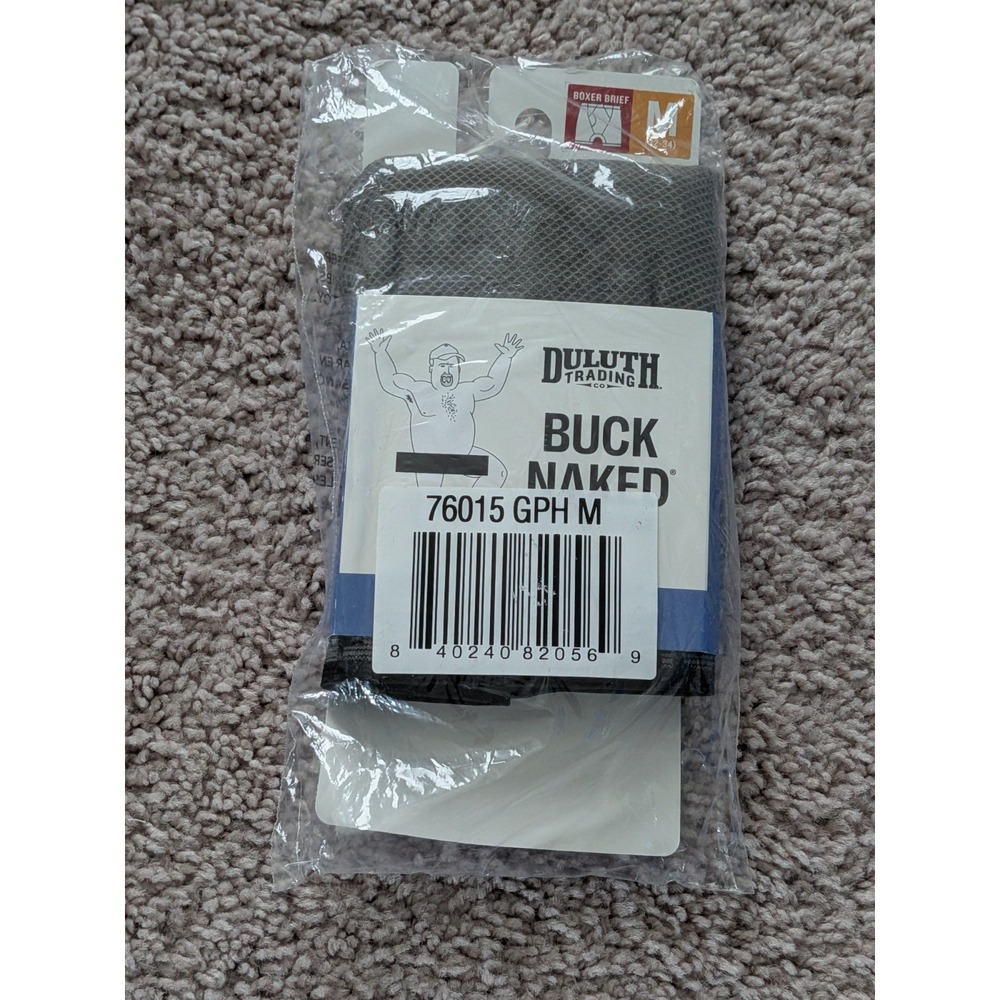 Duluth Buck Naked Boxer Brief Underwear 76015 GPH Mens Medium NWT